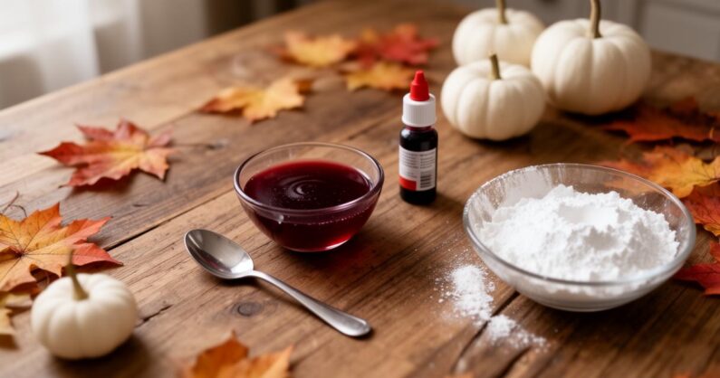 Tutoriel facile : comment faire du faux sang comestible pour Halloween au chocolat et coulis de framboise